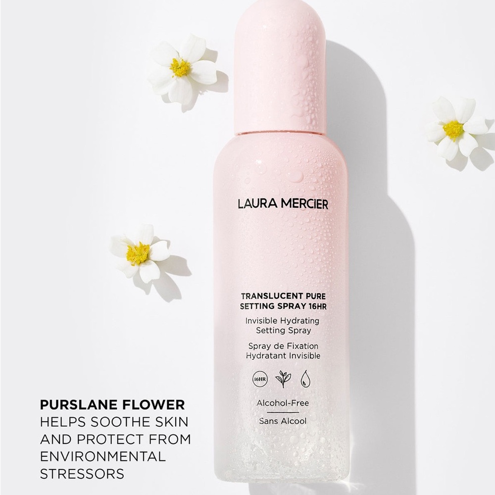 NEW Laura Mercier Translucent Pure Setting Spray 16HR-Alcohol & Silicone Free